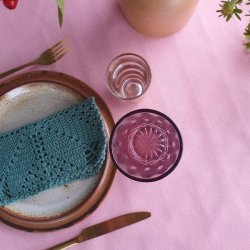 Voksdug Rosa Prikker Candy 140 cm Au Maison 