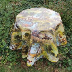 Rund Voksdug 140 cm Jagt og Ddyr