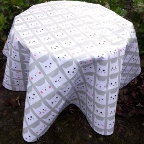 Rund voksdug 140 cm Katte