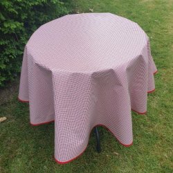 Rund voksdug 139 cm Rd Pepita Tern