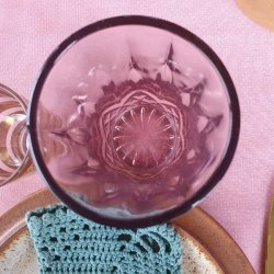 Rund voksdug 140 cm Rosa Prikker Candy Au Maison