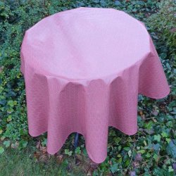 Rund voksdug 140 cm Odine Stvet Rosa Au Maison