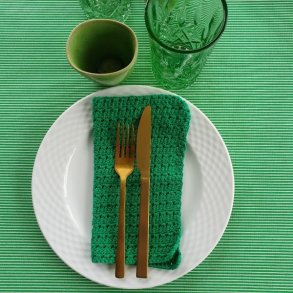 Voksdug Grn Strib 140 cm Au Maison