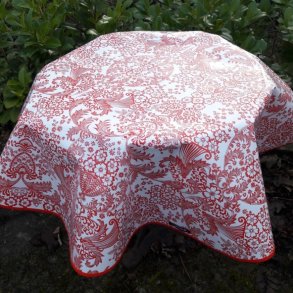 Rund voksdug 120 cm Paraiso Red