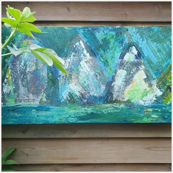 Skibe p vandet 40 x 80 cm