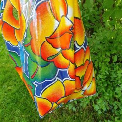 Taske Mega Blomster i Voksdug