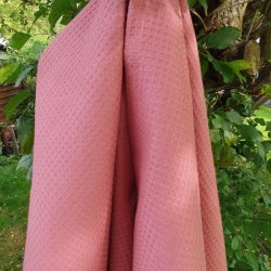 Vaffelvvet Rosa Viskestykke Withered Rose