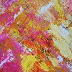 Maleri Solopgang 80 x 40 cm