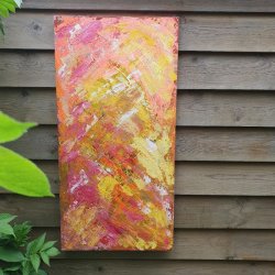 Maleri Solopgang 80 x 40 cm