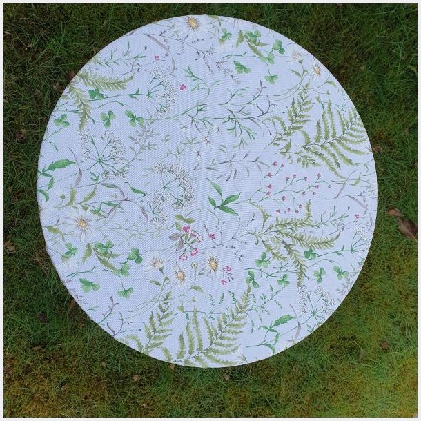 Rund tekstildug med Elastik Sommereng �139 cm