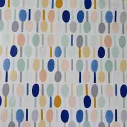 Rund voksdug med elastik 60 cm Outlet Bl Spoons