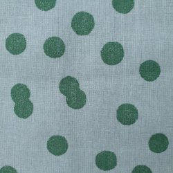 Rund Voksdug Elastik Au Maison Gr�n med Prikker �140 cm