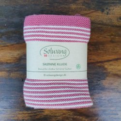 Karklude Stribede Rosa/Bordeaux - 2 stk