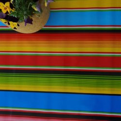 Regnbue Multikul�r Stribet Mexicansk Voksdug