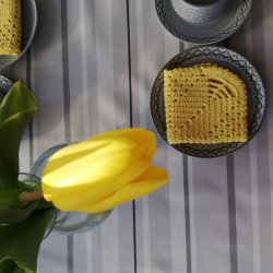 Rund tekstildug med Elastik Gr� Stribella �139 cm