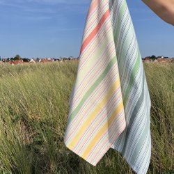 Solwang Viskestykke Papaya - Grn og Pastel kotex