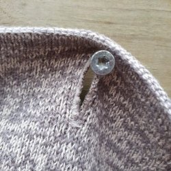 Jaquard Strikket �kologisk H�ndkl�de Sand