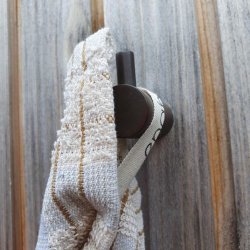 Viskestykke Frott� Beige med Khaki Lys Bl�