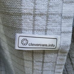 Viskestykke Frott Hvid med Gr