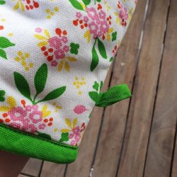 Grillhandsker Gr�nne Blomster