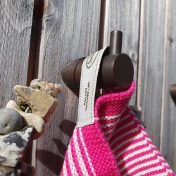 Karklude �kologiske Stribede Pink - 2 stk