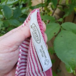 Karklude Stribede Rosa/Bordeaux - 2 stk