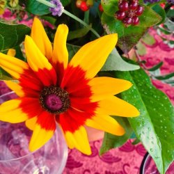 Rund voksdug 140 cm Swane Bordeaux Au Maison