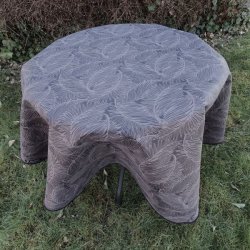 Rund tekstildug �139 cm Sort Store Blade