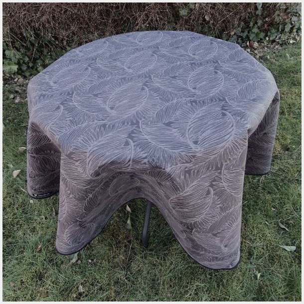 Rund tekstildug �139 cm Sort Store Blade