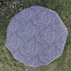 Rund tekstildug �139 cm Sort Store Blade