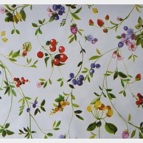 voksdug med br og blomster