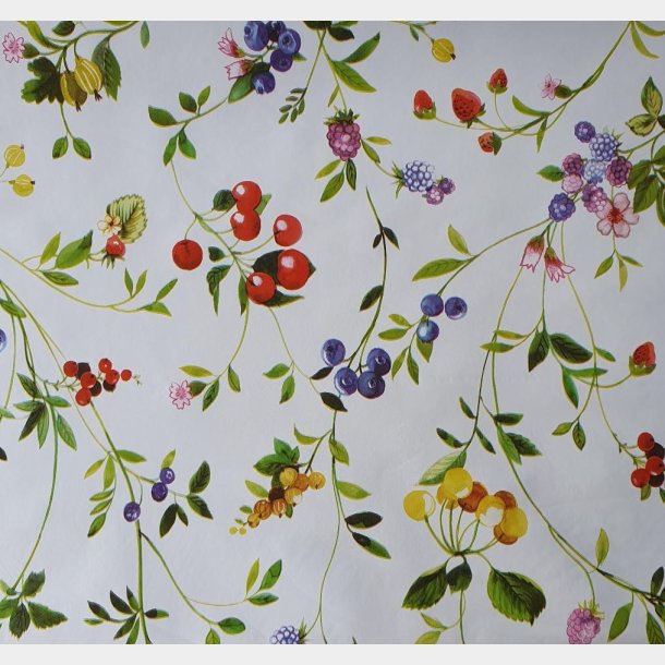 voksdug med br og blomster