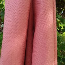 Vaffelvvet Rosa Viskestykke Withered Rose