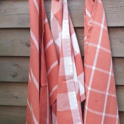 mnstrede viskestykker rustfarvet