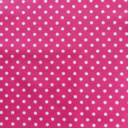 Pink med Prikker Voksdug 140 cm