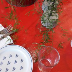 Rd Ensfarvet Voksdug 140 cm