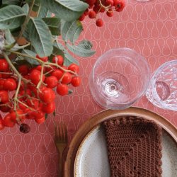 Voksdug Odine Stvet Rosa 140 cm