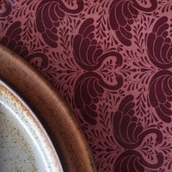 Rund voksdug 140 cm Swane Bordeaux Au Maison