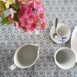 Voksdug Betty Off White Rund 120 cm