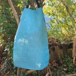 frisk turkis forklde i voksdug