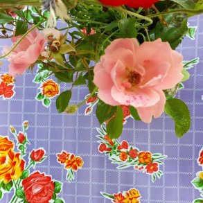 Rosendal Lilla Voksdug med Blomster