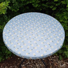 Rund voksdug med elastik 60 cm Marguerit