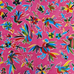 Aves Fuchsia Voksdug med Fugle