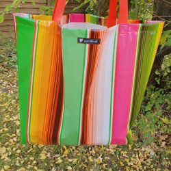 Taske Emily Mexico Stribet Voksdug