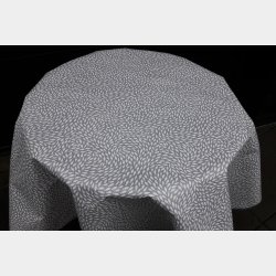 Rund voksdug 140 cm GrLysbrun Fisk