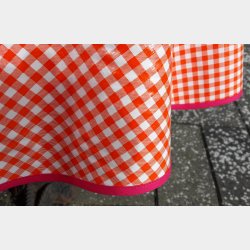 Rund voksdug 120 cm OrangeTern