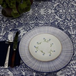 Rund voksdug med Elastik Paraiso Bl 120 cm