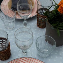 Rund voksdug med Elastik Lunares Gr 100 cm