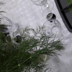 Gr Voksdug firkanter og cirkler