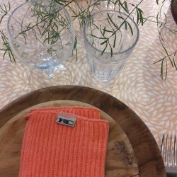 Lola Voksdug Abrikos og Laksefarvet med fisk